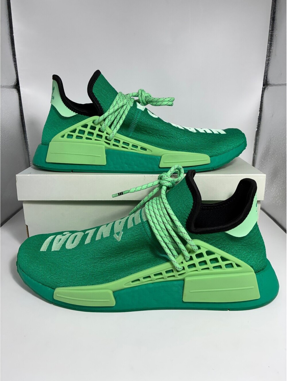 Size 11.5 - Adidas Pharrell x NMD Human Race Core Green Complexland